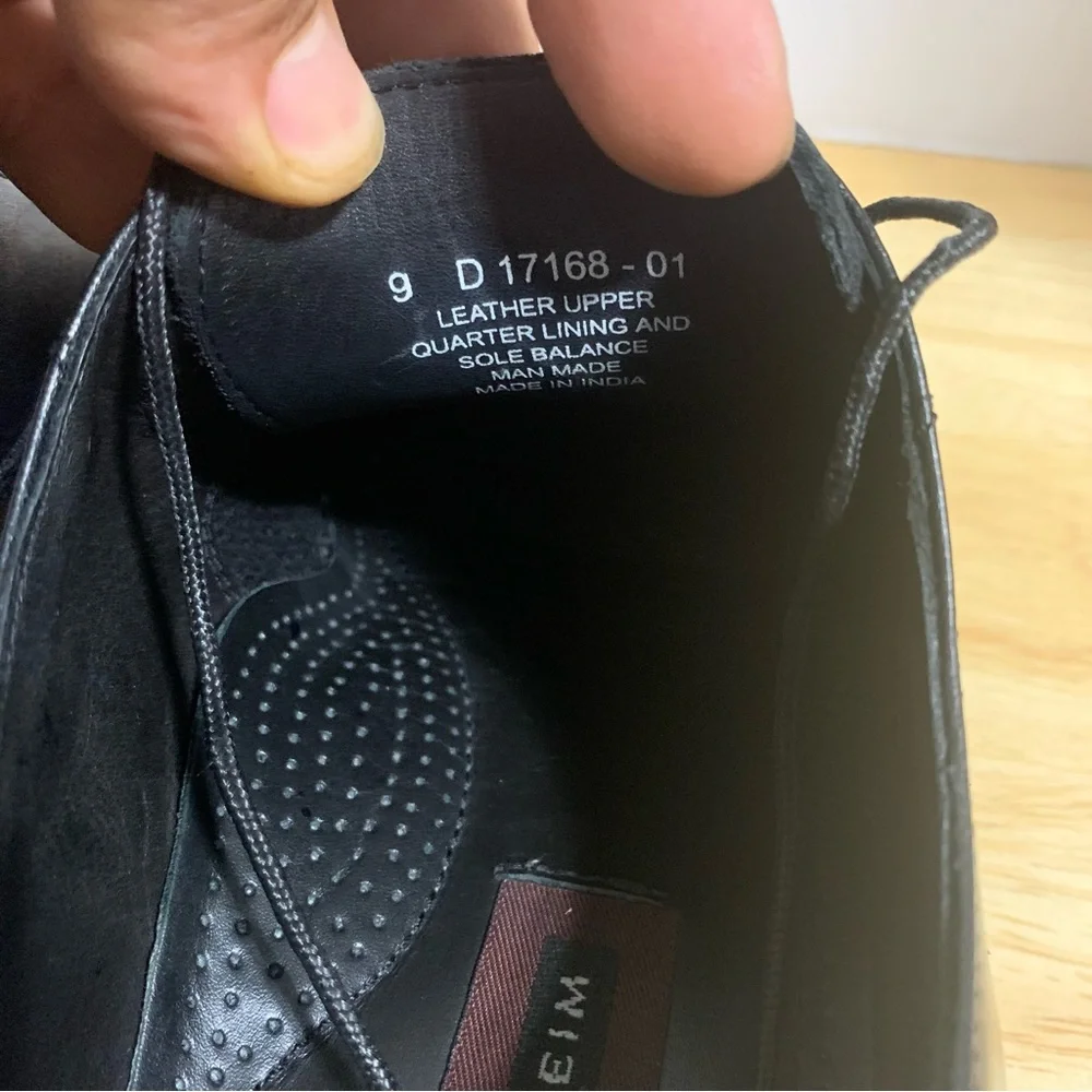 Florsheim‎ Men's Edgar Cap Toe Lace Up Black 17168-01 mens 9D